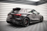 Maxton Design bočné spoilery zadného nárazníka Street Pro AUDI RS3 8Y Sportback - čierny + lesklé krídielka 