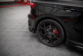 Maxton Design bočné spoilery zadného nárazníka Street Pro AUDI RS3 8Y Sportback - čierno červený + lesklé krídielka 