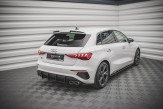 Maxton Design predĺženie strešného spoilera AUDI RS3 / S3 / A3 S-line 8Y Sportback Ver.1 - čierny lesklý  