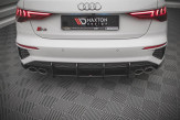 Maxton Design difúzor zadného nárazníka Street Pro AUDI S3 8Y Sportback - červenýy 