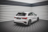 Maxton Design bočné spoilery zadného nárazníka AUDI S3 8Y Sportback Ver.1 - čierny lesklý  