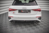 Maxton Design spoiler zadného nárazníka AUDI S3 8Y Sportback - čierny lesklý  