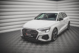 Maxton Design spoiler predného nárazníka AUDI S3 / A3 S-Line 8Y Ver.2 - čierny lesklý  