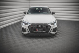 Maxton Design spoiler predného nárazníka AUDI S3 / A3 S-Line 8Y Ver.2 - čierny lesklý  