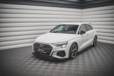 Maxton Design spoiler predného nárazníka AUDI S3 / A3 S-Line 8Y Ver.3 - čierny lesklý  