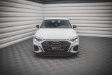 Maxton Design spoiler predného nárazníka AUDI S3 / A3 S-Line 8Y Ver.4 - čierny lesklý  