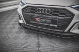 Maxton Design spoiler predného nárazníka AUDI S3 / A3 S-Line 8Y Ver.4 - čierny lesklý  