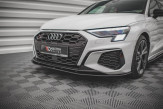 Maxton Design spoiler predného nárazníka Street Pro AUDI S3 / A3 S-Line 8Y - čierno červený 