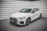 Maxton Design spoiler predného nárazníka Street Pro AUDI S3 / A3 S-Line 8Y - čierno červený 