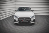 Maxton Design spoiler predného nárazníka Street Pro AUDI S3 / A3 S-Line 8Y - čierno červený 