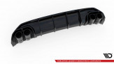 Maxton Design spoiler zadného nárazníka + imitácia koncoviek výfuku AUDI A3 S-Line 8Y Sportback - čierny + čierne koncovky