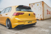 Maxton Design stredový spoiler zadného nárazníka VW Golf VIII - čierny lesklý  