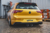 Maxton Design spoiler zadného nárazníka (R32 Look) VW Golf VIII - čierny lesklý  