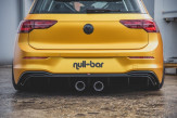 Maxton Design spoiler zadného nárazníka (R32 Look) s výfukom VW Golf VIII - čierny lesklý  