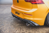 Maxton Design spoiler zadného nárazníka (GTI Look) s výfukom VW Golf VIII - čierny lesklý  