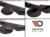 Maxton Design spoiler zadného nárazníka (GTI Look) s výfukom VW Golf VIII - čierny lesklý  