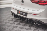 Maxton Design difúzor zadného nárazníka Racing Durability VW Golf VIII GTI Ver.2 - čierny 