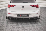 Maxton Design difúzor zadného nárazníka Racing Durability VW Golf VIII GTI Ver.2 - čierno červený