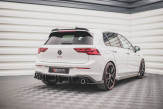 Maxton Design difúzor zadného nárazníka Racing Durability VW Golf VIII GTI Ver.2 - červený