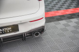 Maxton Design bočné spoilery zadného nárazníka Racing Durability VW Golf VIII GTI - čierno červený 