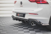 Maxton Design spoiler zadného nárazníka VW Golf VIII GTI Ver.2 - čierny lesklý  
