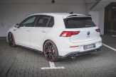 Maxton Design bočné spoilery zadného nárazníka + krídielka VW Golf VIII GTI Ver.2 - čierny lesklý