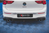 Maxton Design stredový spoiler zadného nárazníka VW Golf VIII GTI - čierny lesklý