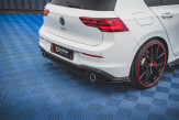 Maxton Design stredový spoiler zadného nárazníka VW Golf VIII GTI - čierny lesklý