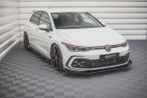 Maxton Design krídielka spoilera predného nárazníka VW Golf VIII GTI / R-Line - čierny