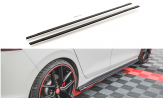 Maxton Design bočné prahové lišty Racing Durability VW Golf VIII GTI / GTI CLUBSPORT / R-Line - čierny 