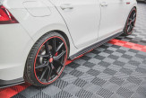 Maxton Design bočné prahové lišty Racing Durability VW Golf VIII GTI / GTI CLUBSPORT / R-Line - čierno červený