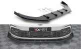 Maxton Design spoiler predného nárazníka Racing Durability VW Golf VIII GTI / R-Line - čierno červený + lesklé krídielka