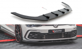 Maxton Design spoiler predného nárazníka Racing Durability VW Golf VIII GTI / R-Line - čierno červený 