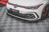 Maxton Design spoiler predného nárazníka Racing Durability VW Golf VIII GTI / R-Line - čierno červený 