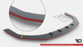 Maxton Design spoiler predného nárazníka Racing Durability VW Golf VIII GTI / R-Line - čierno červený 
