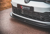 Maxton Design spoiler predného nárazníka VW Golf VIII GTI / R-Line Ver.5 - čierny lesklý
