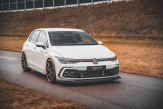 Maxton Design spoiler predného nárazníka VW Golf VIII GTI / R-Line Ver.5 - čierny lesklý