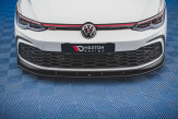 Maxton Design spoiler predného nárazníka VW Golf VIII GTI / R-Line Ver.1 - carbon look