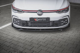 Maxton Design spoiler predného nárazníka VW Golf VIII GTI / R-Line Ver.2 - bez povrchovej úpravy + čierne krídielka