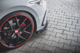 Maxton Design spoiler predného nárazníka VW Golf VIII GTI / R-Line Ver.3 - carbon look + čierne krídielka