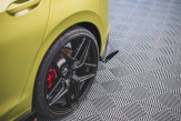 Maxton Design bočné spoilery zadného nárazníka Racing Durability VW Golf VIII GTI CLUBSPORT - čierny + lesklé krídielka