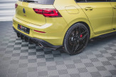 Maxton Design bočné spoilery zadného nárazníka Racing Durability VW Golf VIII GTI CLUBSPORT - čierny + lesklé krídielka