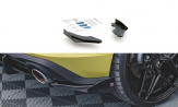 Maxton Design bočné spoilery zadného nárazníka Street Pro VW Golf VIII GTI CLUBSPORT pred FL - čierno červený + lesklé krídielka