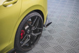 Maxton Design bočné spoilery zadného nárazníka Street Pro VW Golf VIII GTI CLUBSPORT pred FL - čierno červený + lesklé krídielka