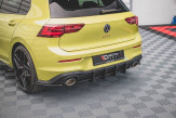 Maxton Design difúzor zadného nárazníka Racing Durability VW Golf VIII GTI CLUBSPORT Ver.2 - čierno červený