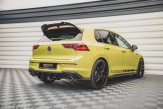 Maxton Design difúzor zadného nárazníka Racing Durability VW Golf VIII GTI CLUBSPORT Ver.1 - čierno červený