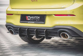 Maxton Design difúzor zadného nárazníka Racing Durability VW Golf VIII GTI CLUBSPORT Ver.1 - čierno červený
