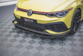 Maxton Design spoiler predného nárazníka Racing Durability VW Golf VIII GTI CLUBSPORT - čierny + lesklé krídielka