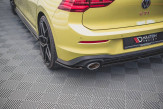 Maxton Design bočné spoilery zadného nárazníka VW Golf VIII GTI CLUBSPORT Ver.2 - čierny lesklý