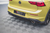 Maxton Design stredový spoiler zadného nárazníka VW Golf VIII GTI CLUBSPORT - čierny lesklý